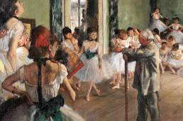 Edgar Degas, La lezione di danza, dettaglio, 1873-1875