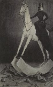 Alfred Kubin, La donna sul cavallo, 1901
