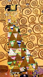 Gustav Klimt, L'attesa, cartone per il fregio Stoclet, 1905-1909