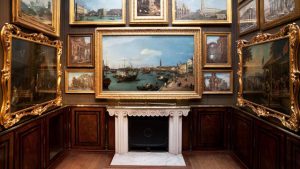 Sir John Soane's Museum, interno con la stanza dei quadri