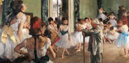 Edgar Degas, La lezione di danza, dettaglio, 1873-1875