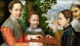 Sofonisba Anguissola, Gioco di scacchi, dettaglio, 1555