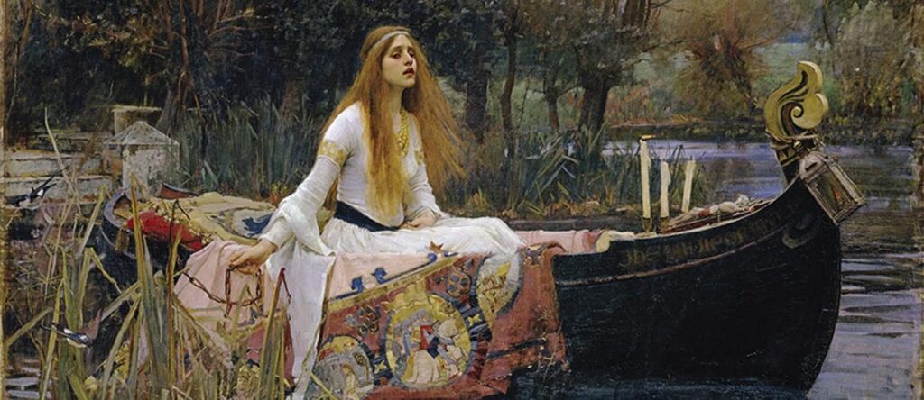 John William Waterhouse, La Signora di Shalott, dettaglio, 1888