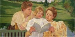 Mary Cassatt, Gruppo di famiglia che legge, 1898