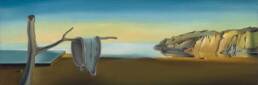 Salvador Dalí, La persistenza della memoria 1931, dettaglio del paesaggio
