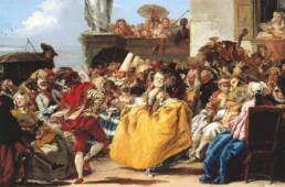 Giandomenico Tiepolo, Il minuetto, dettaglio, XVIII secolo