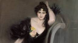 Giovanni Boldini, Ritratto di Lady Colin Campbell, dettaglio,1894