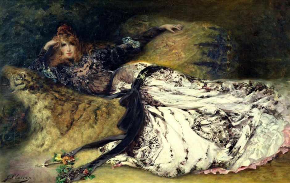 Georges Jules Victor Clairin, Ritratto di Sarah Bernhardt, 1871