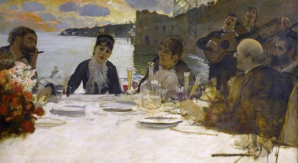 Giuseppe de Nittis, Pranzo a Posillipo, 1879