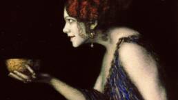 Franz von Stuck, Circe, dettaglio, 1913