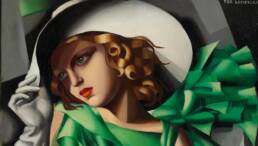 Tamara de Lempicka, Ragazza in verde, dettaglio, 1932