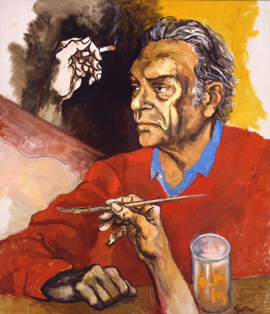 Renato Guttuso, Autoritratto, 1975