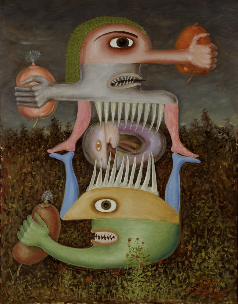 Victor Brauner, Totem della soggettività ferita II, 1948