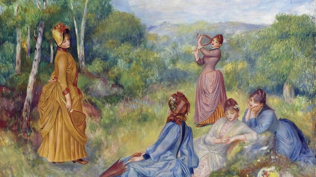 Pierre-Auguste Renoir, Giovani ragazze che giocano al volano, 1887