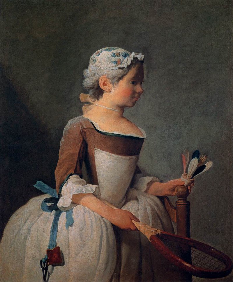 Jean-Baptiste-Simèon Chardin, Ragazza col volano, 1740-1750