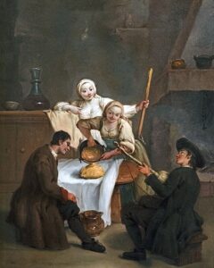 Pietro Longhi, La polenta, 1740